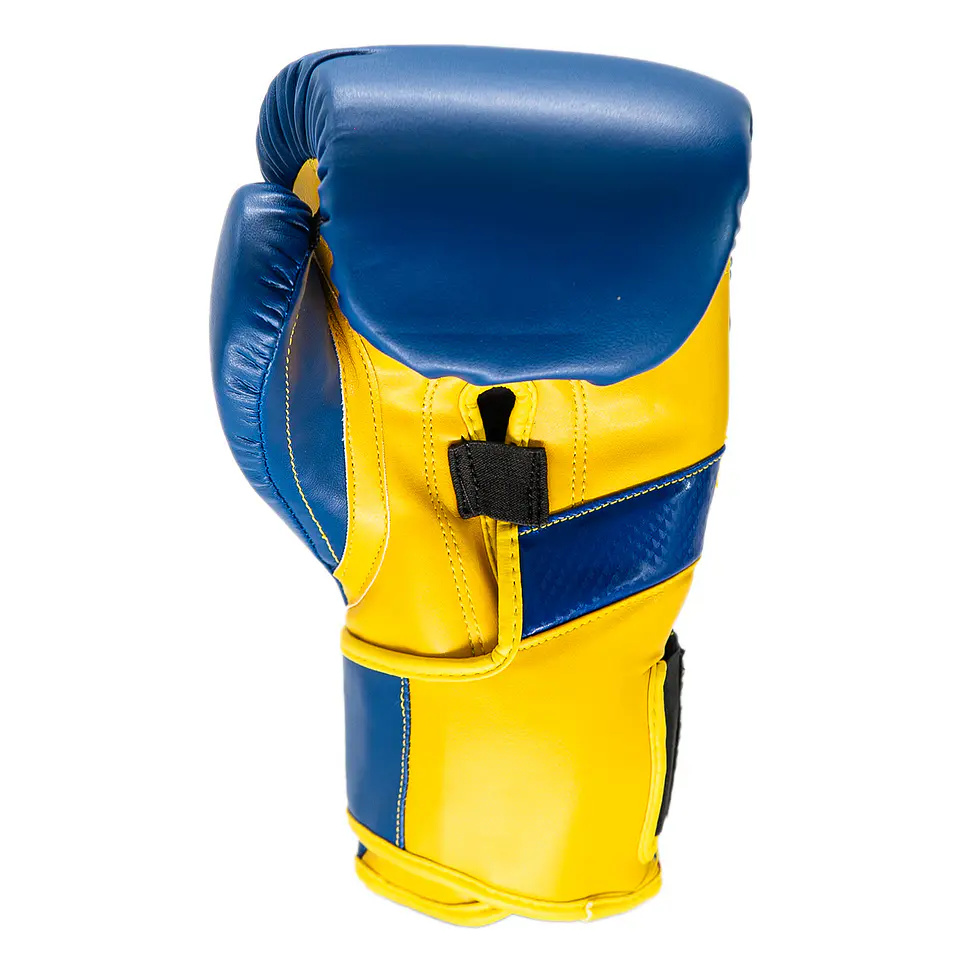 Guante De Box Muuk PU K.O. Azul-Amarillo 9