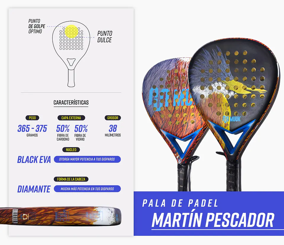 Pala de Padel Müük Martin Pescador 5