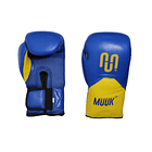 Guante de Box Muuk Cuero Eliminator Azul-Amarillo 2