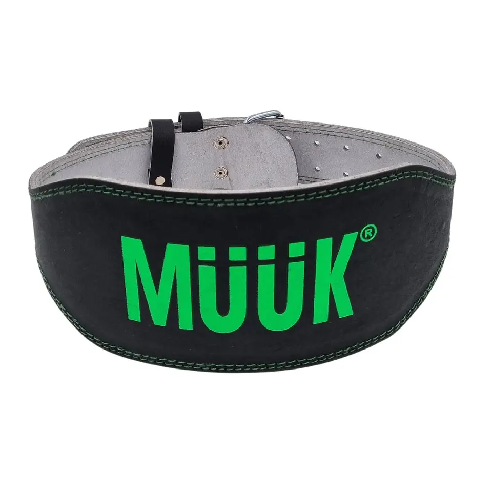Cinturon De Pesas Cuero Muuk Verde 2