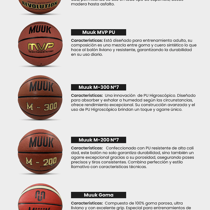 Balón De Basketball N°7 Muuk 6