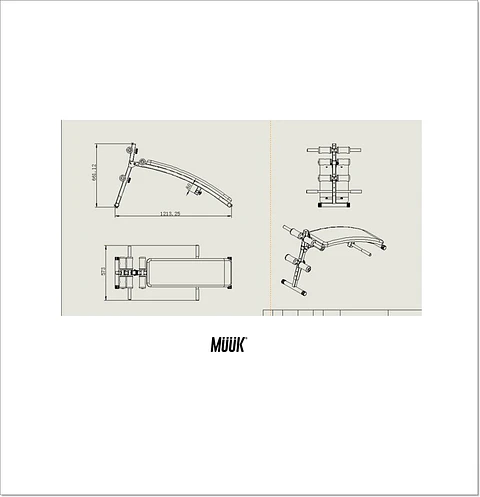 Banca Abdominal Multifunción Muuk