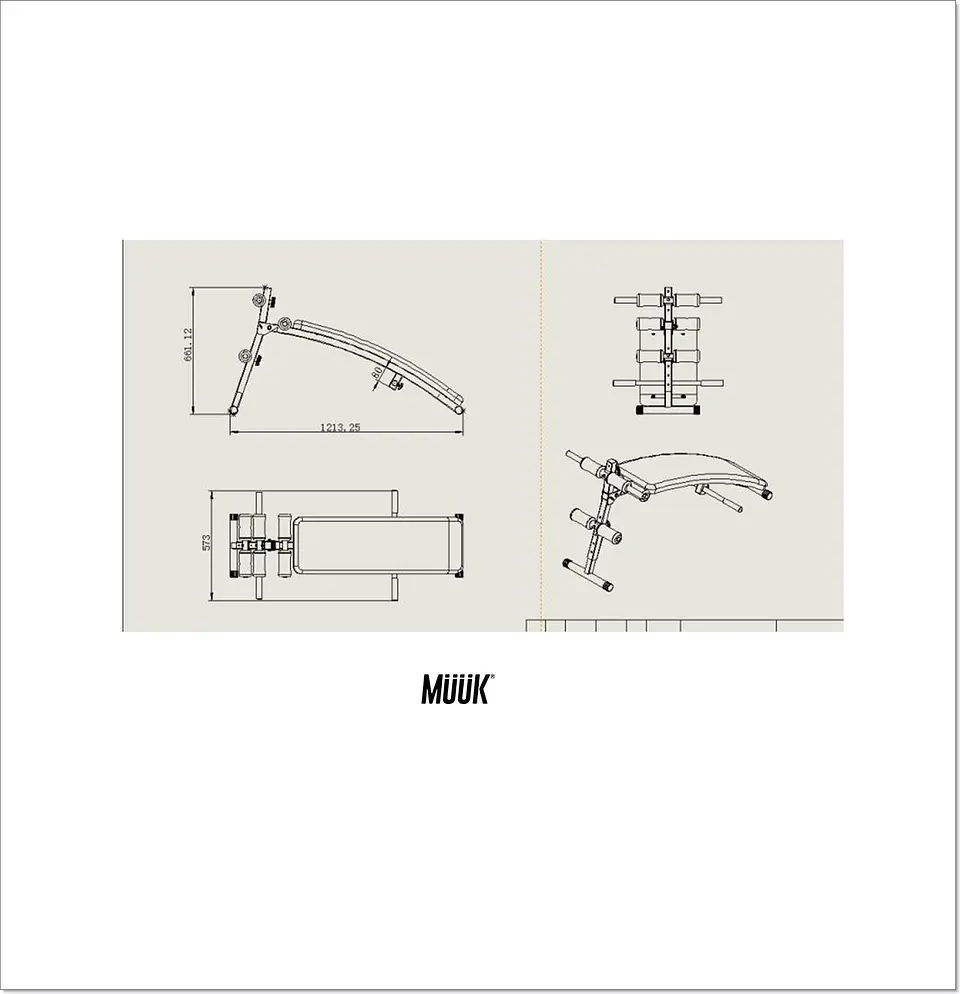 Banca Abdominal Multifunción Muuk 2