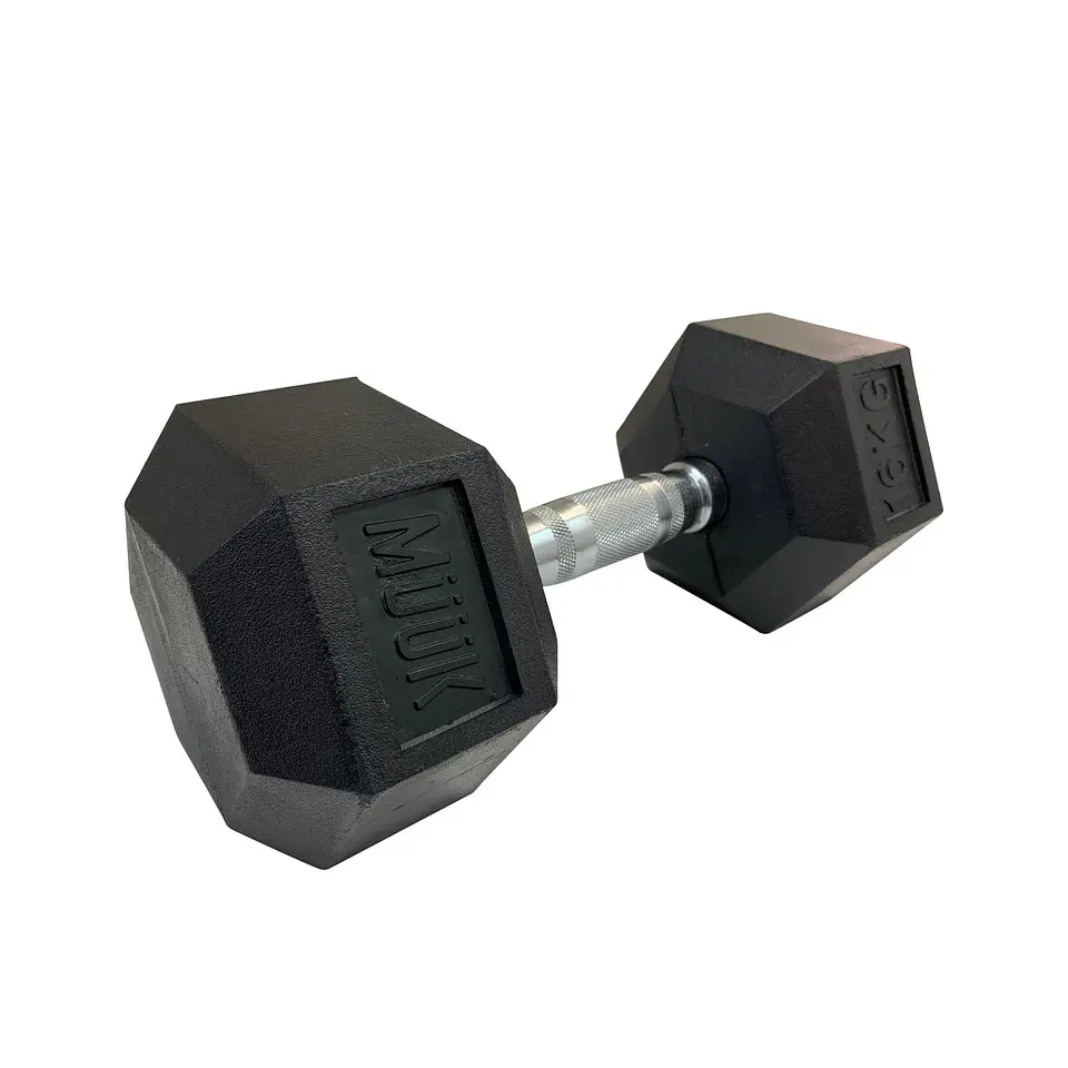 Mancuerna Hexagonal Muuk Goma 16Kg 1