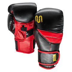 Guante De Box Muuk PU K.O. Negro-Rojo