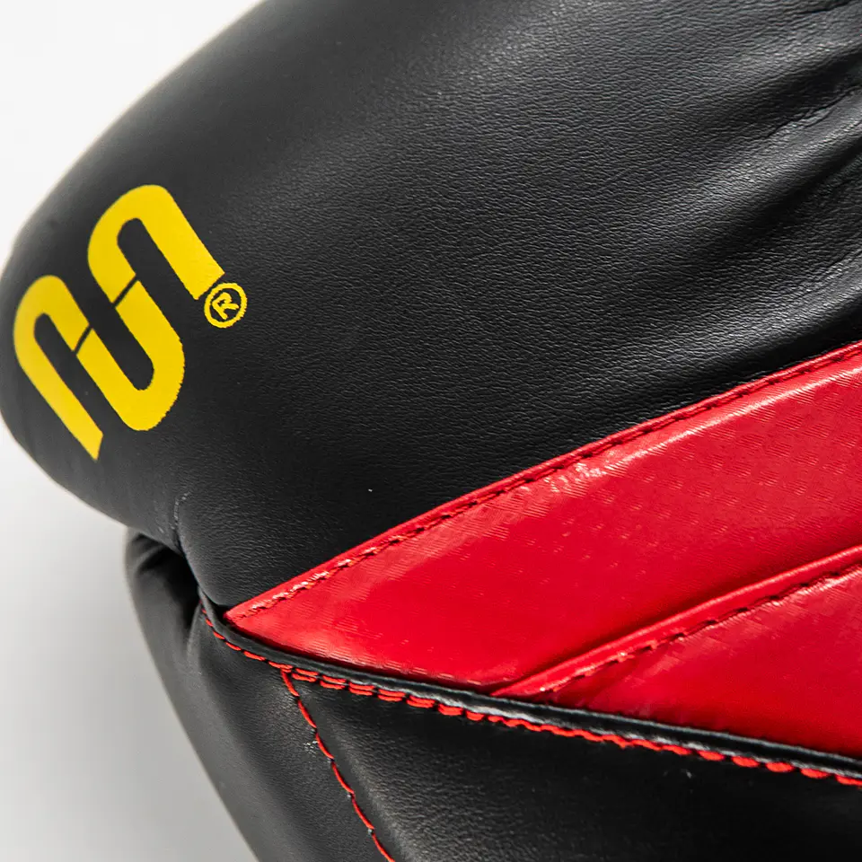 Guante De Box Muuk PU K.O. Negro-Rojo 5