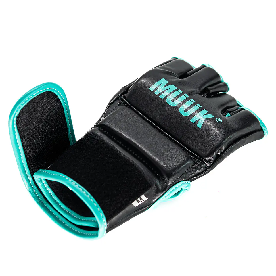 Guantilla MMA K.O. Muuk Negro-Turquesa 3