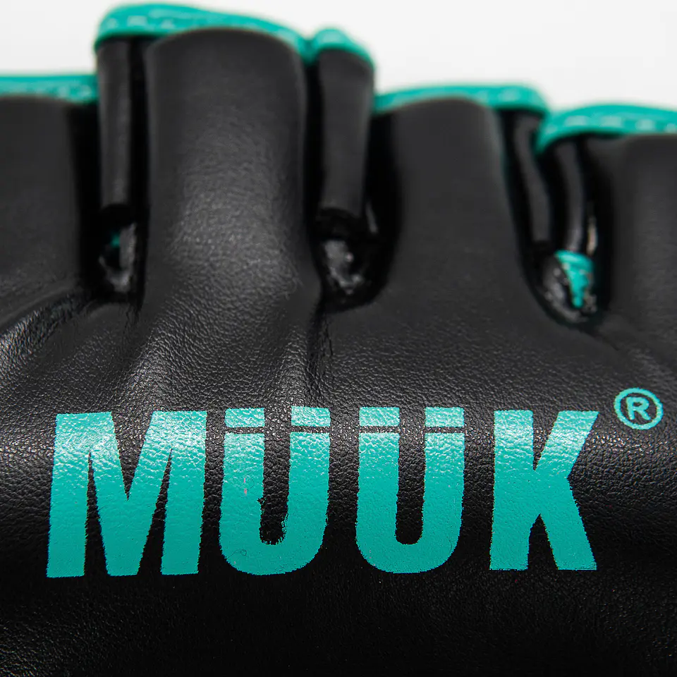 Guantilla MMA K.O. Muuk Negro-Turquesa 4