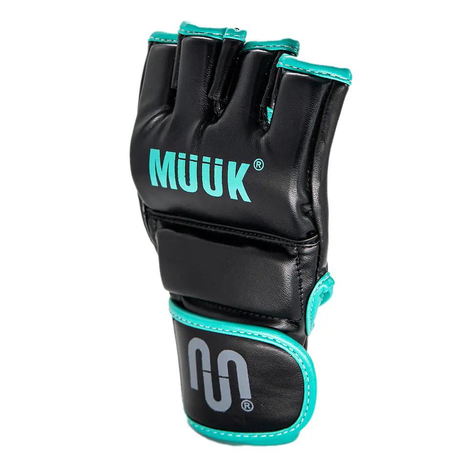 Guantilla MMA K.O. Muuk Negro-Turquesa 6