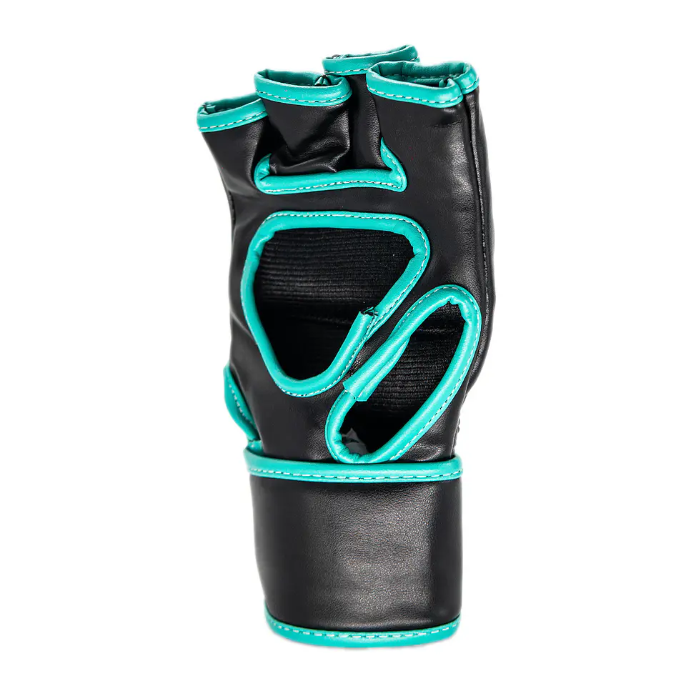 Guantilla MMA K.O. Muuk Negro-Turquesa 8