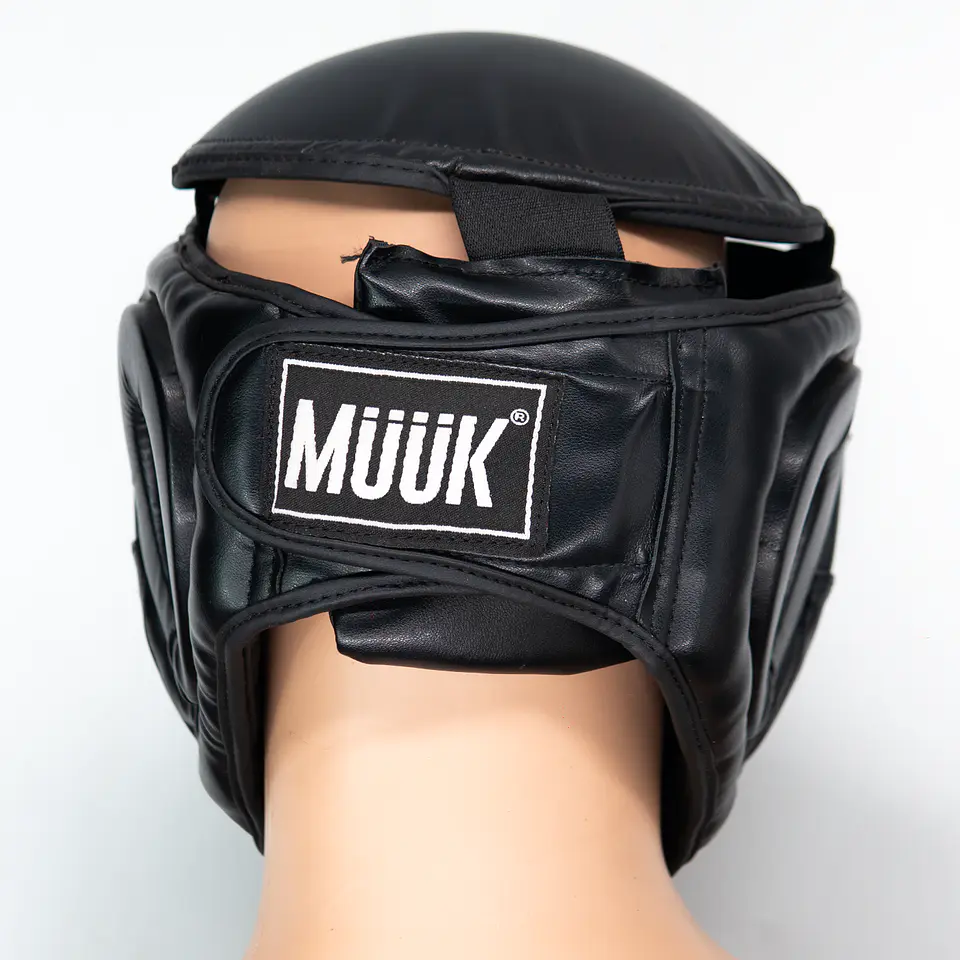 Cabezal De Artes Marciales Con Mica Muuk Negro 6