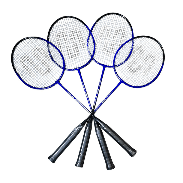 Set de Badminton Muuk 4 Raquetas + 2 Plumillas + Red 3