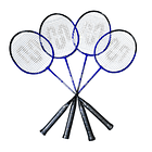 Set de Badminton Muuk 4 Raquetas + 2 Plumillas + Red 3