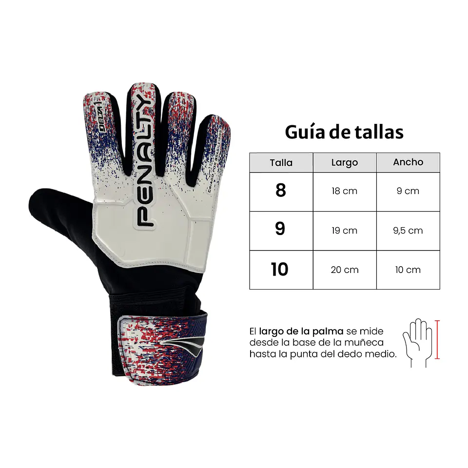 Guantes de Arquero Penalty Delta 1 XXIII Blanco 3
