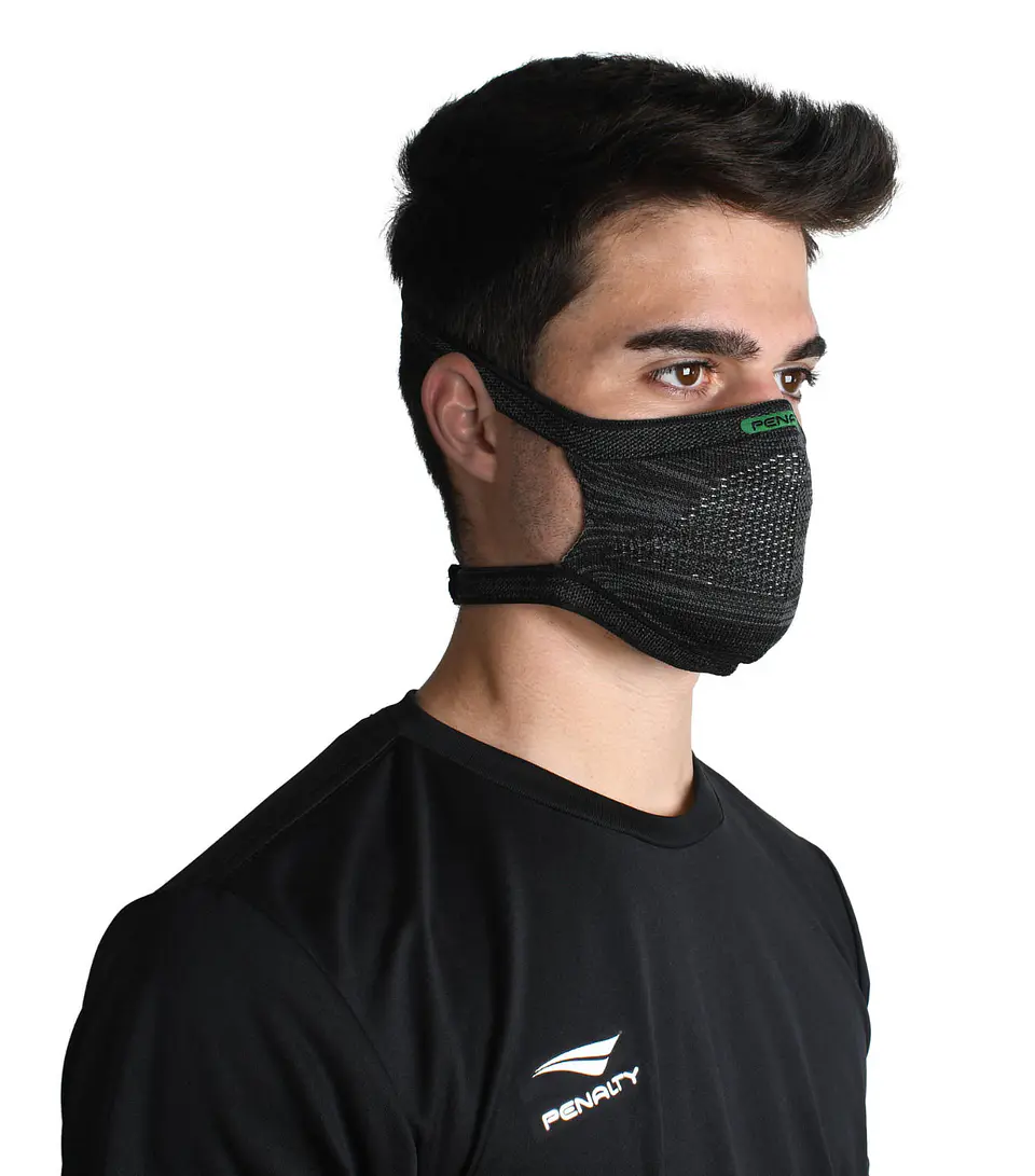 Mascarilla Deportiva Penalty Block Pro Negro Gris 2