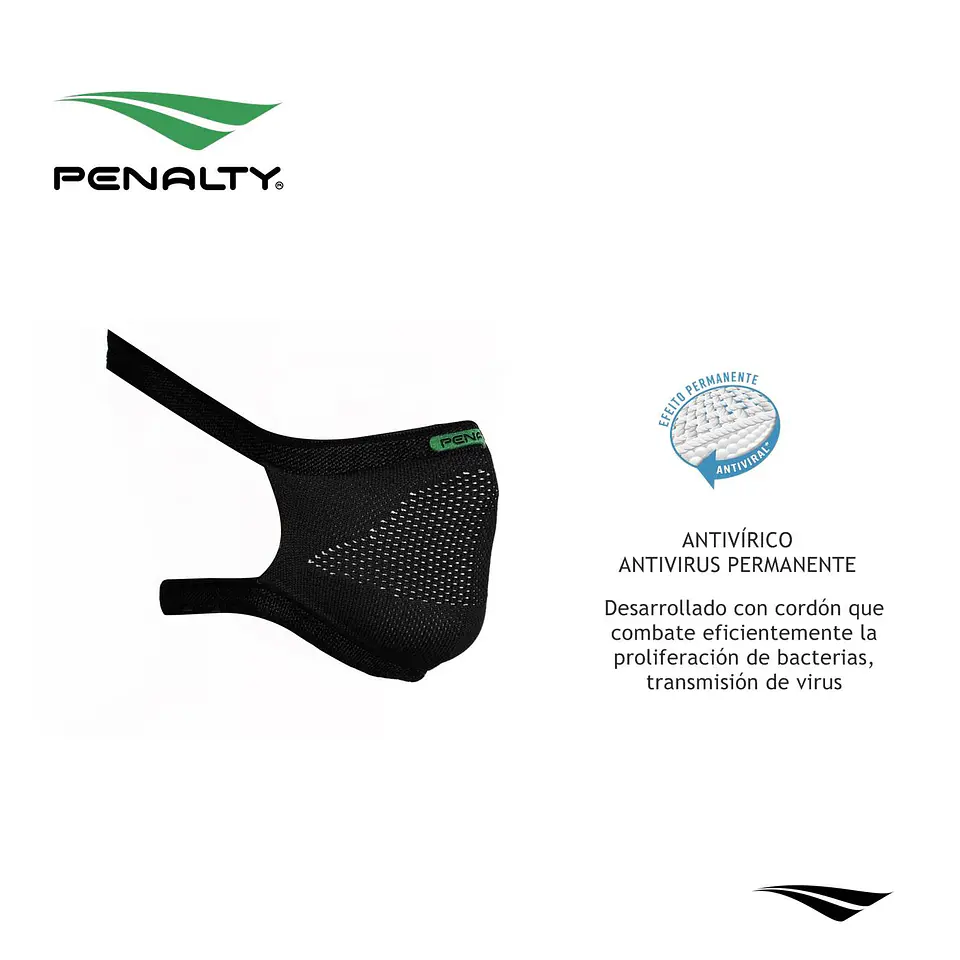 Mascarilla Deportiva Penalty Block Pro Negro Gris 3