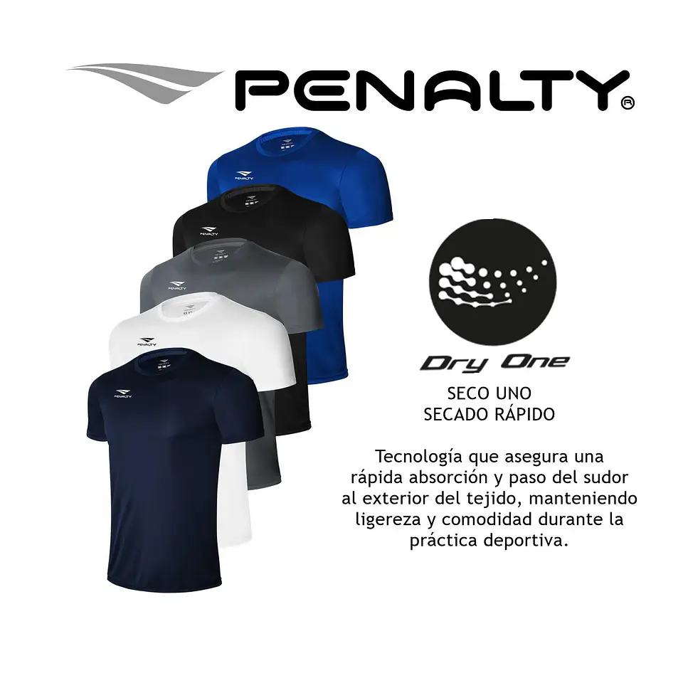 Polera Penalty Matis X Azul Rey 6