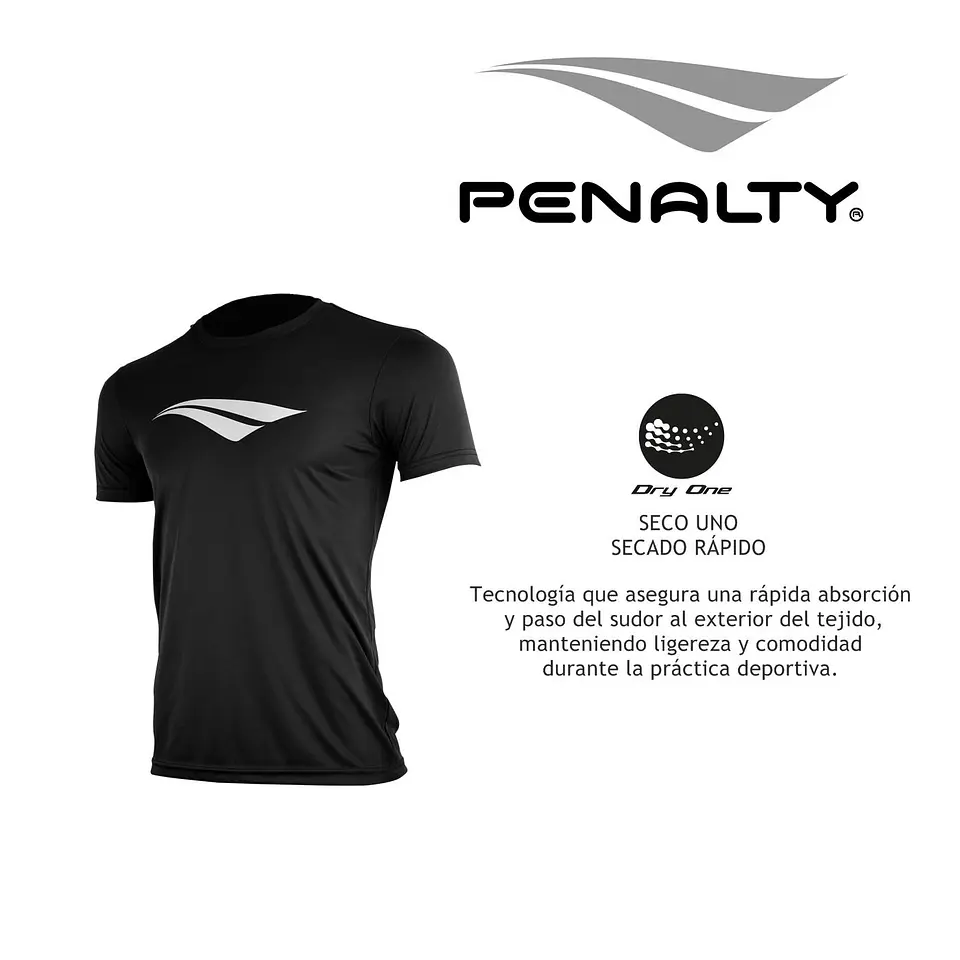 Polera Penalty Logomania Negro 6