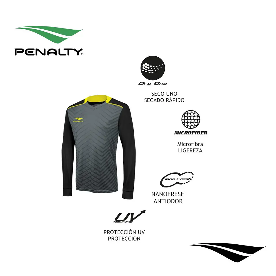 Camisa de Portero Penalty Delta Ml Negro 2