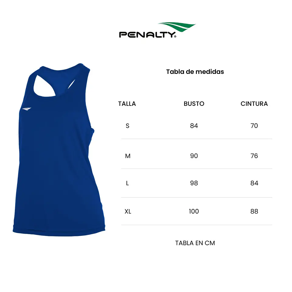 Polera Sin Manga Penalty 284 Femenina Blanco 5