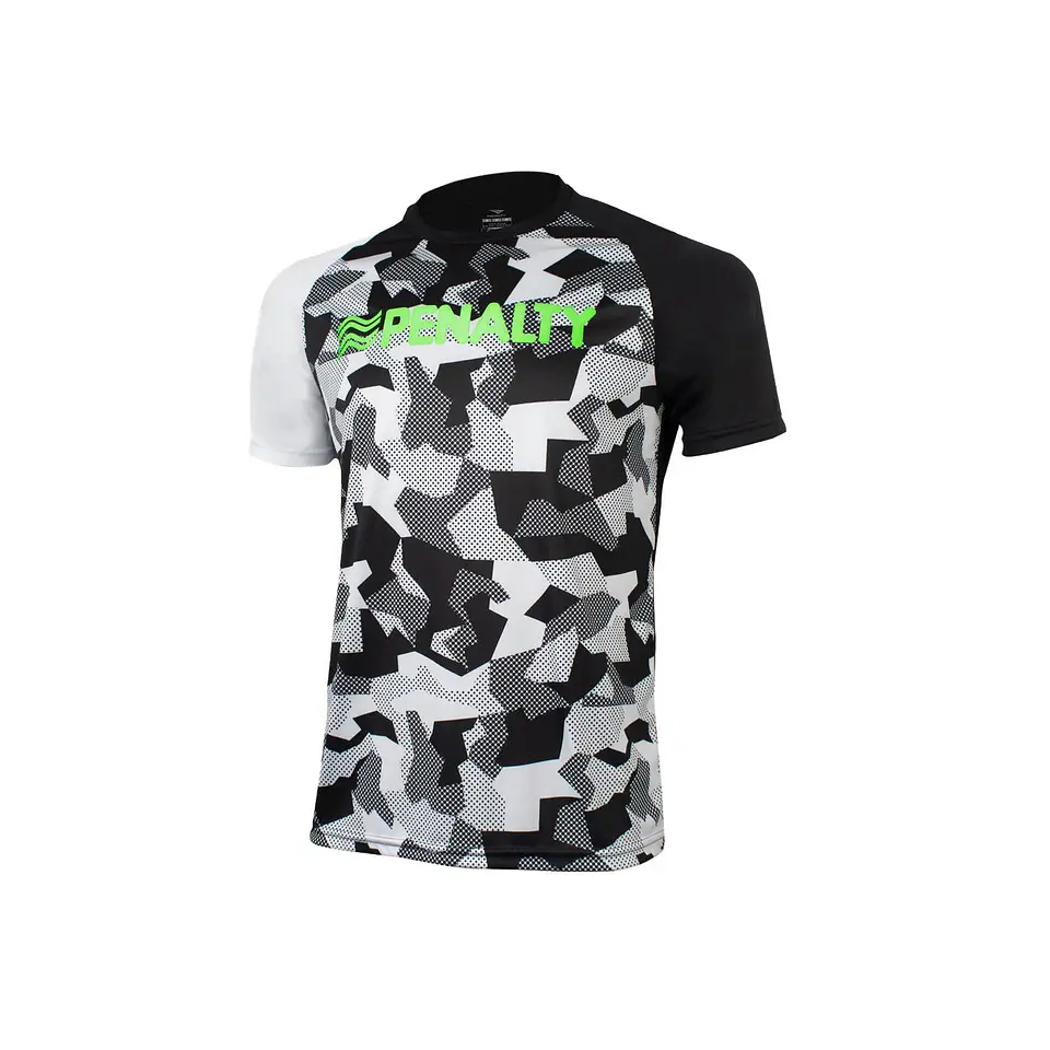Polera Penalty Camuflaje Negro Blanco 1