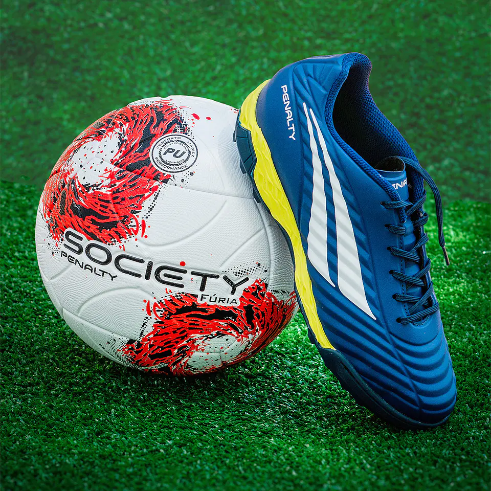 Zapato de Futsal Penalty Brasil 70 Neo Azul/Amarillo 4