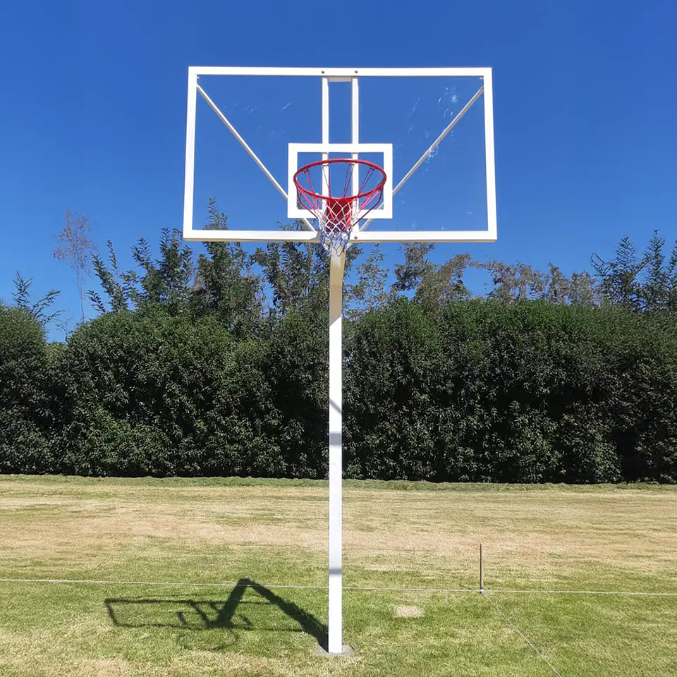 Torre de Básquetbol Oficial Empotrado Tablero Acrilico 10mm 1