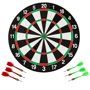 Tablero De Dardos Bus Sport 15 Pulgadas + 6 Dardos