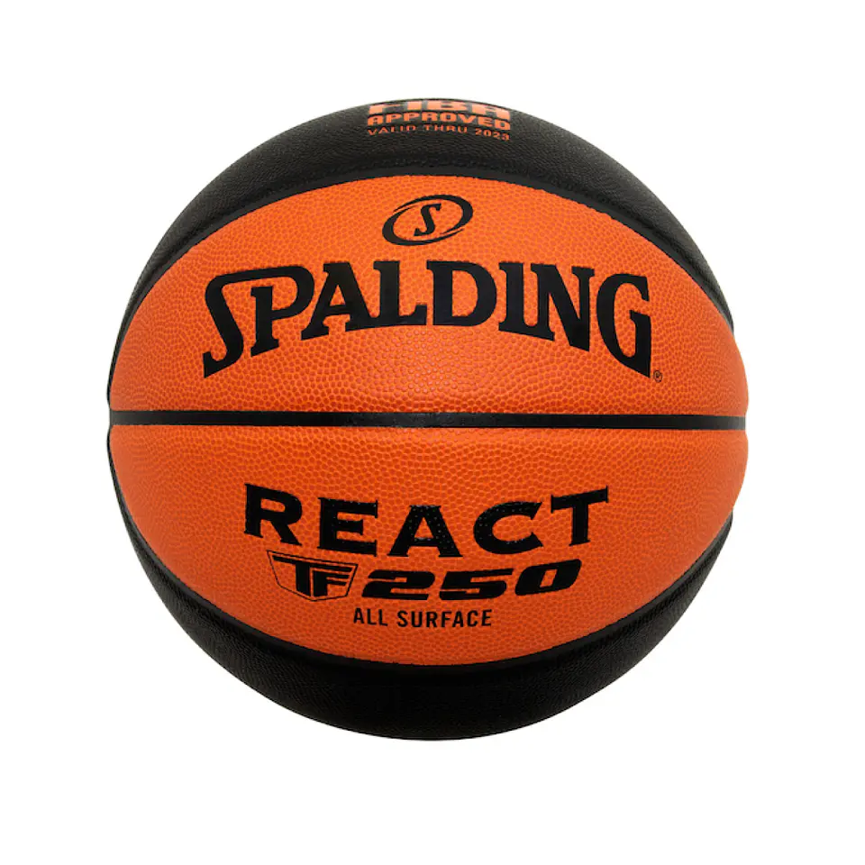 Balón de Básquetbol Spalding TF 250 React N°6 Cuero Sintético 1
