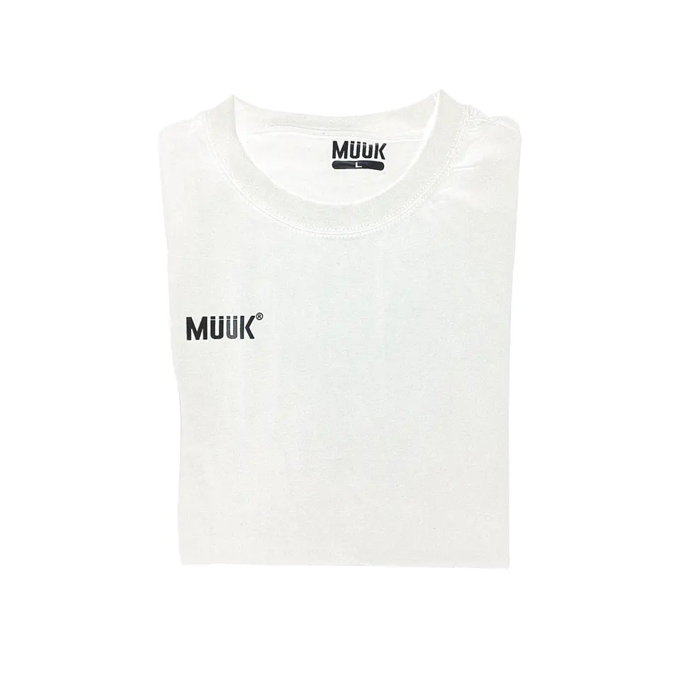 Polera Muuk 100% Algodón Blanca 3