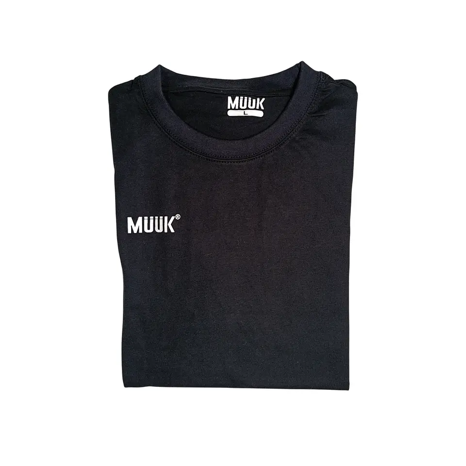 Polera Muuk 100% Algodón Negro 2