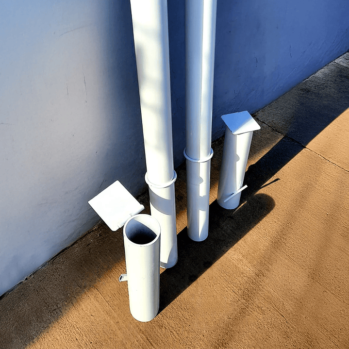 Parante de Volleyball-Tenis Fijo 3´x 2 mm con Botas 3