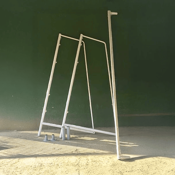 Arco de Futbolito 5x2 mt Tubo 2 1/2'' 2 mm Desarmable 2