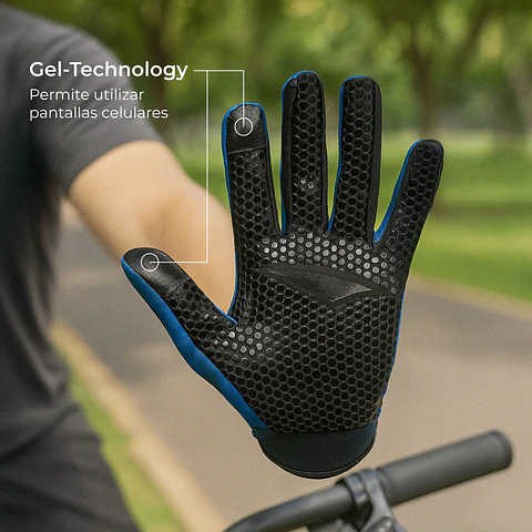 Guantes de Ciclismo Multisport Touch Negro/Gris