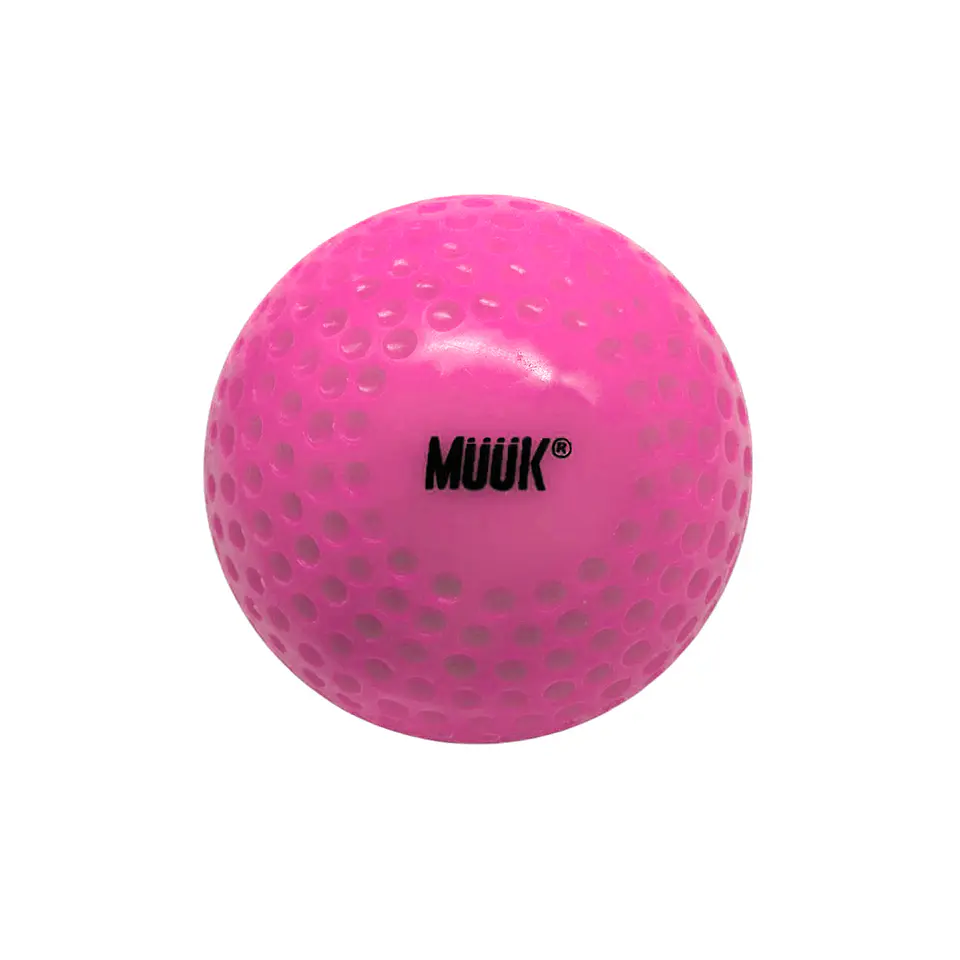 Pelota Hockey Cesped Muuk Dimple Rosada 1