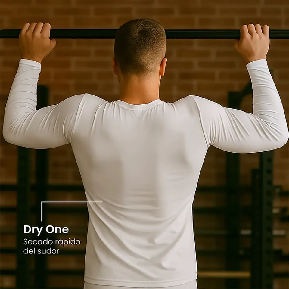 Polera Primera Capa Penalty Skin Termica Blanca 4