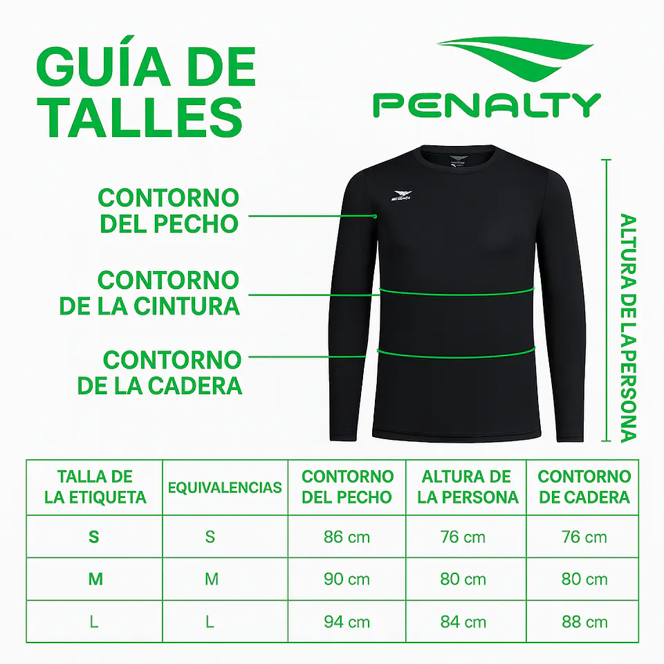 Primera Capa Skin Térmica Penalty ML 075 Negro 8