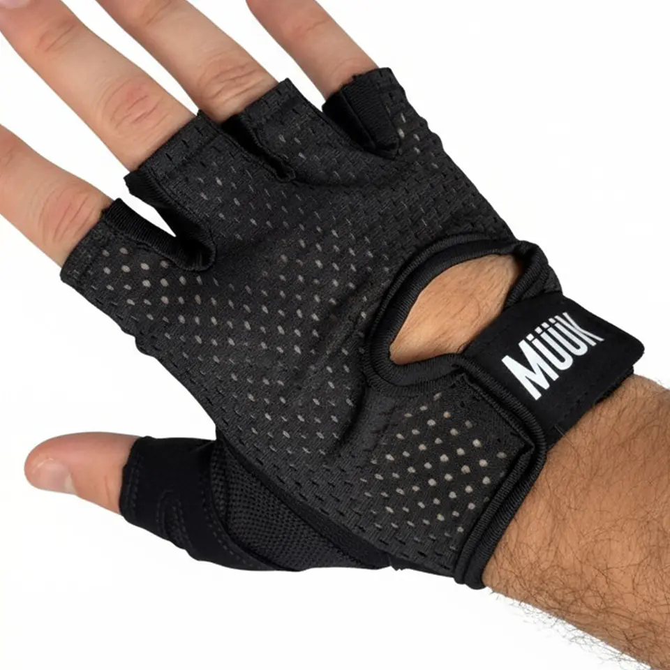 Guante de Pesas Muuk Fit Grip Negro 4