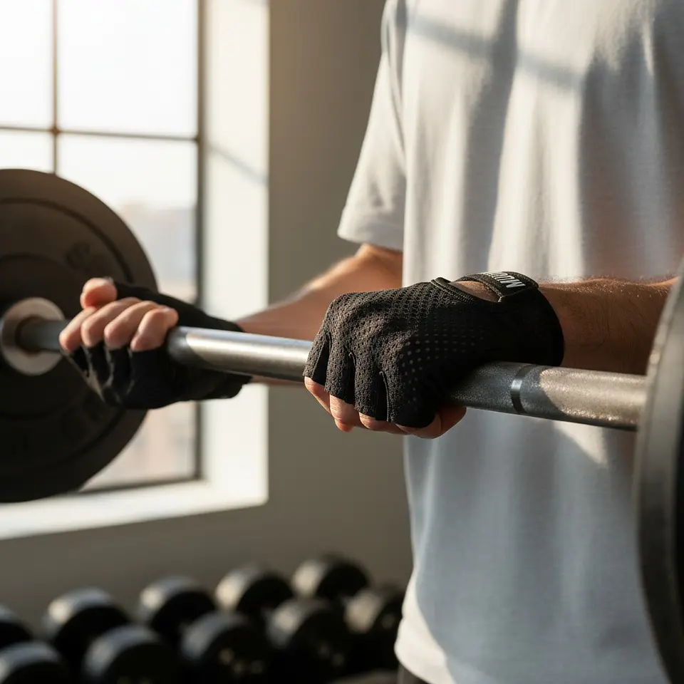 Guante de Pesas Muuk Fit Grip Negro 5