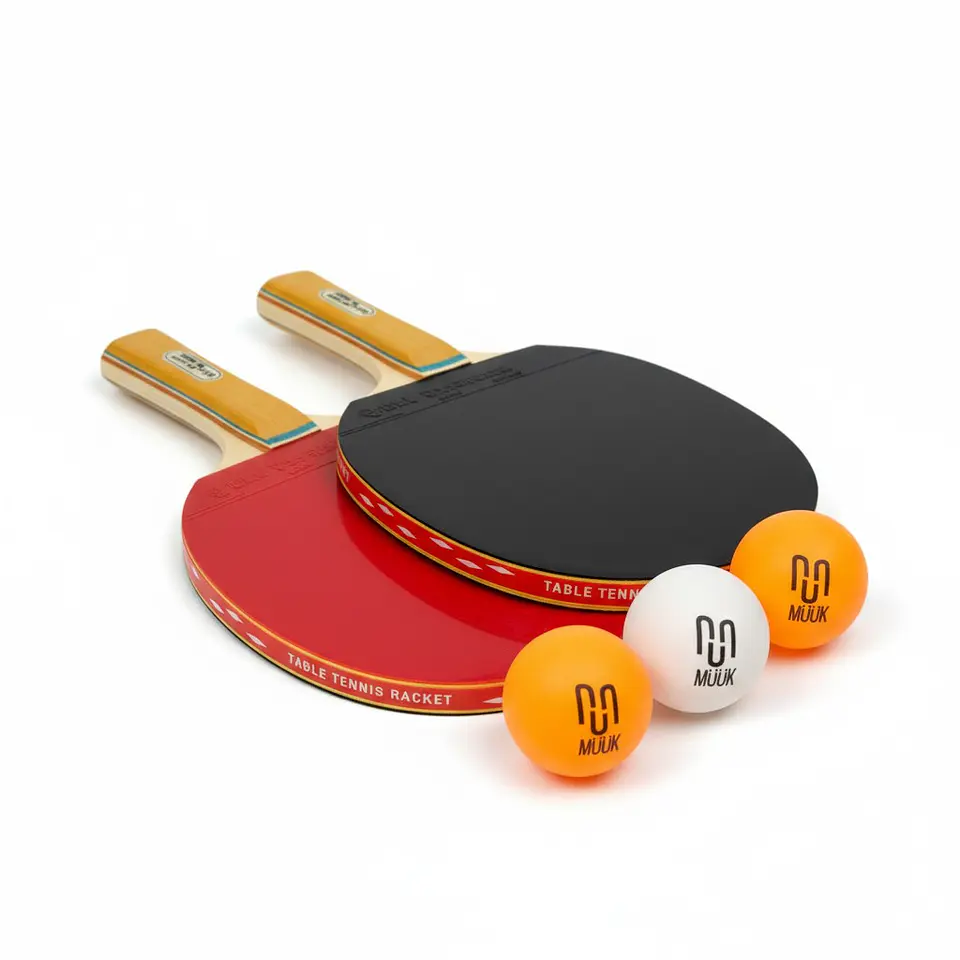 Set de Ping Pong Paletas + Pelotas + Red Muuk 2