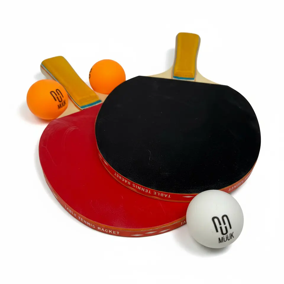 Set de Ping Pong Paletas + Pelotas + Red Muuk 6