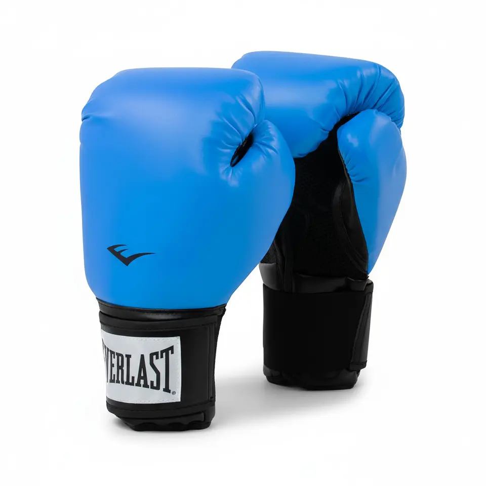 Guantes de Box Everlast Pro Style Elite Azul-Negro 1