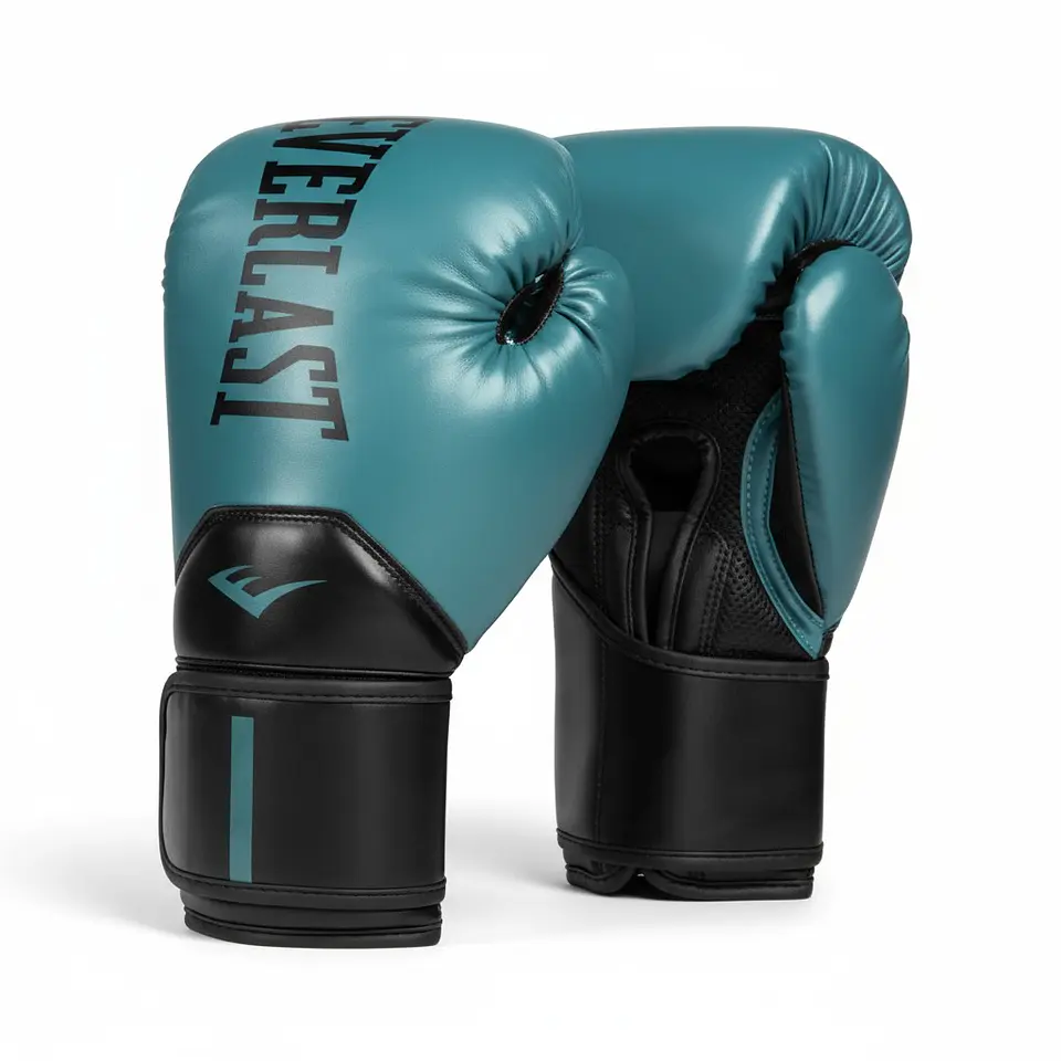 Guantes de Box Everlast Pro Style Elite Azul-Verde 1