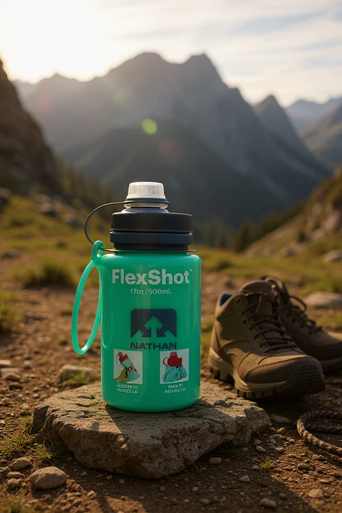 Botella de Hidratacion Nathan Flexshot 500 ml Verde