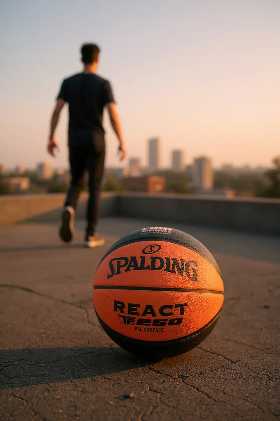 Balón de Básquetbol Spalding TF 250 N°5 Cuero Sintetico 5