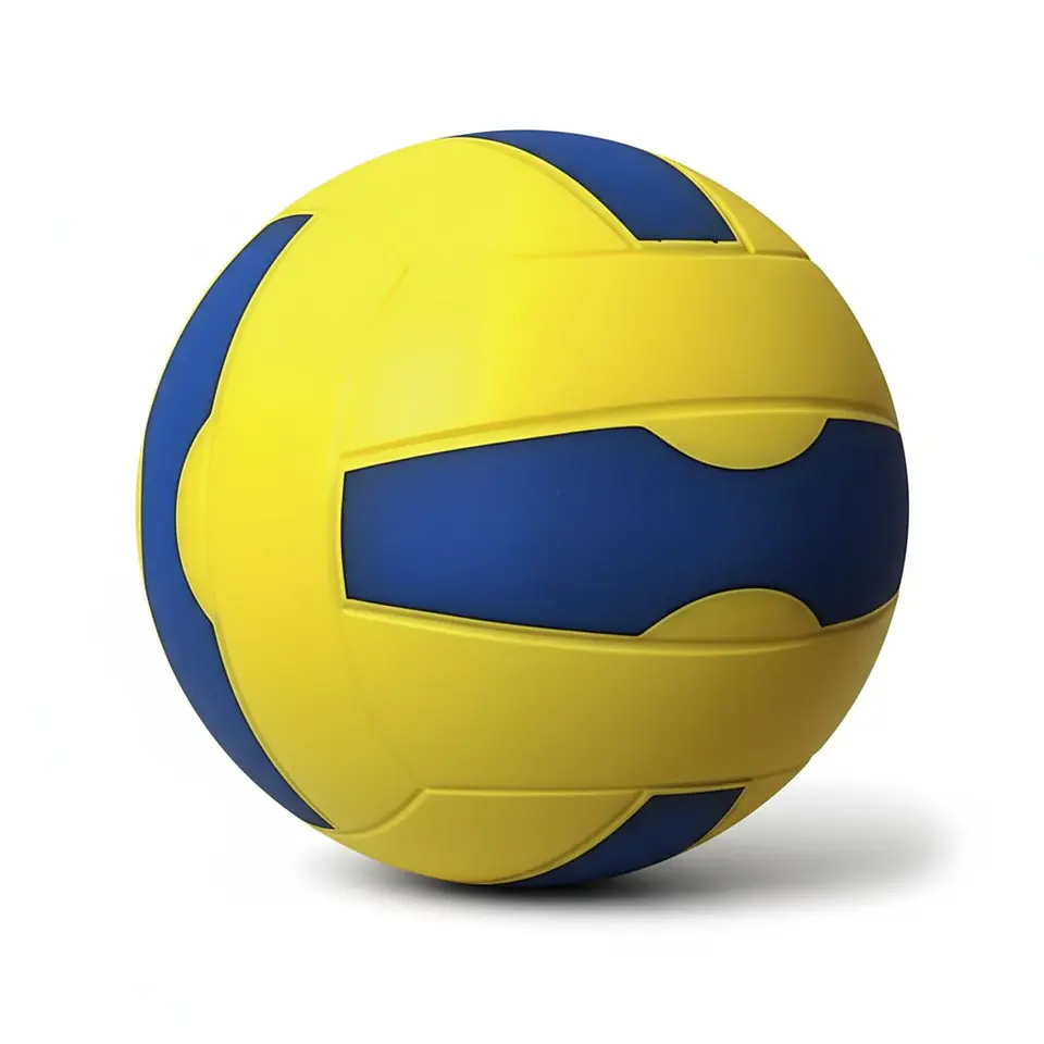 Balon de Volleyball Espuma 7'' Amarillo-Azul 2