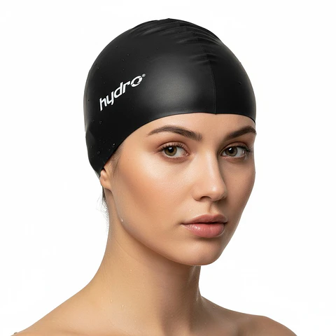 Gorro Natacion Hydro Lycra Adulto Negro