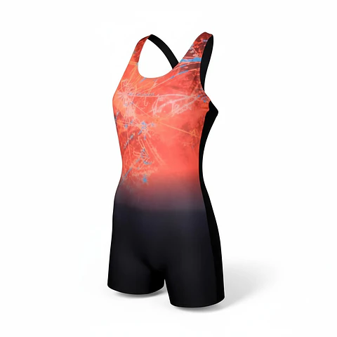 Traje de Baño Four Mujer Boxer Naranjo Talla 