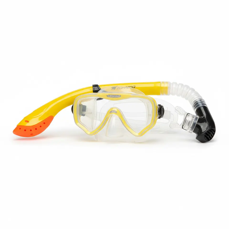 Set de Snorkel Torpedo Adulto Amarillo Fluor 1