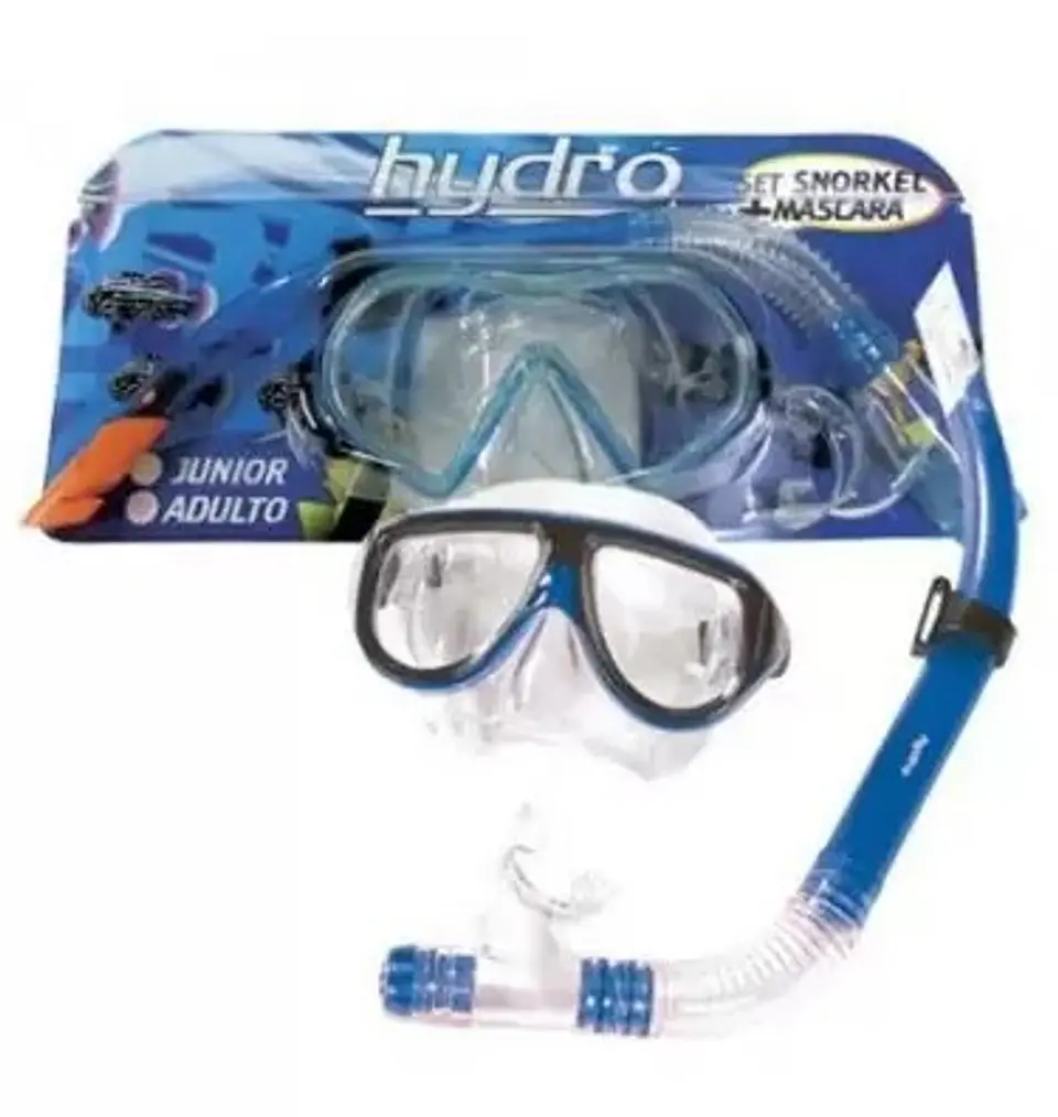 Set de Snorkel Torpedo Adulto Azul Metalizado 1